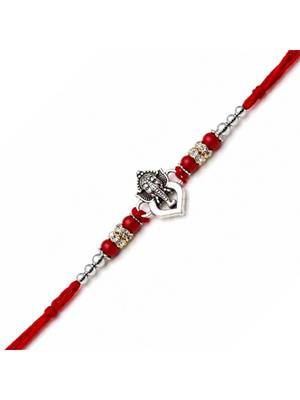 designer ganesha rakhi with roli chawal & raksha bandhan 2