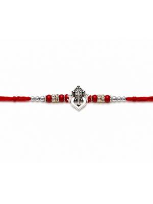 designer ganesha rakhi with roli chawal & raksha bandhan 3