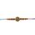 gold plated om designer rakhi with roli chawal & raksha bandhan card