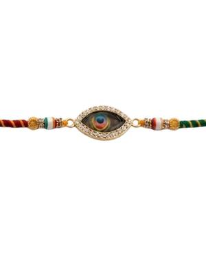 peacock feather rakhi with rakshabandhan card 3