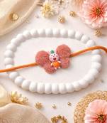 kids designer rakhi with roli chawal & raksha bandhan card for brother