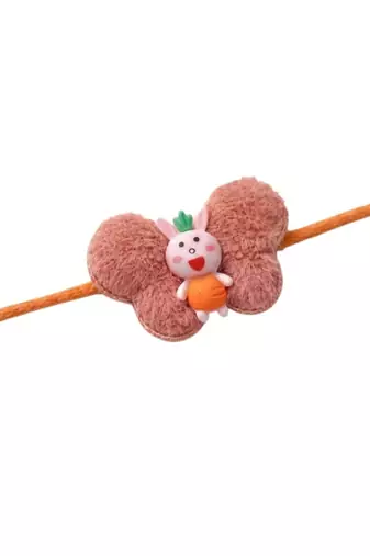 kids designer rakhi with roli chawal & raksha bandhan card for brother