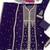 Jambli purple zari work straight kurta with bottom & scallop dupatta set