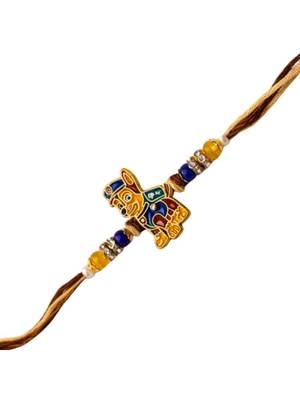kids cartoon designer rakhi with roli chawal & raksha bandhan card for brother 2