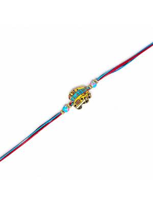 kids designer rakhi with roli chawal & raksha bandhan card for brother 2