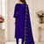 Women’s embroidered unstitched salwar suit dress material with dupatta