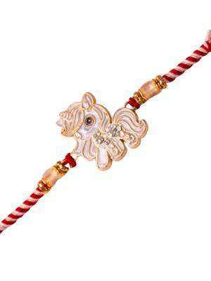 kids designer rakhi with roli chawal & raksha bandhan card for brother 2