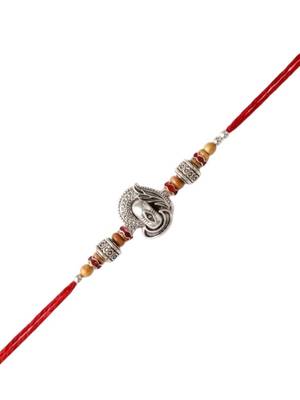 shivling designer rakhi with roli chawal & raksha bandhan card for brother 2