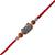 shivling rudraksha designer rakhi with roli chawal & raksha bandhan card