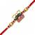 bro designer rakhi with roli chawal & raksha bandhan card for brother