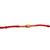 wooden bead thread rakhi with roli chawal & rakshabandhan card