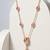 925 Sterling Silver Rose Gold  Cubic Zirconia Layered Geometric Y Necklace  Set for Women