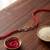 om trishul charm thread rakhi with roli chawal & rakshabandhan card
