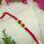 rudraksha bead thread rakhi with roli chawal & rakshabandhan card