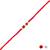 rudraksha bead thread rakhi with roli chawal & rakshabandhan card