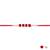 pom pom & pearl bead thread rakhi with roli chawal & rakshabandhan card