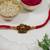 shivling & nandi design rakhi with roli chawal & rakshabandhan card