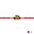 shivling & nandi design rakhi with roli chawal & rakshabandhan card