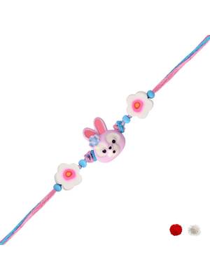 cute kids cartoon rakhi with roli chawal & rakshabandhan card 2