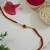 rudraksha bead rakhi with roli chawal & rakshabandhan card