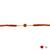rudraksha bead rakhi with roli chawal & rakshabandhan card