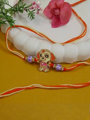 kids cartoon rakhi with roli chawal & rakshabandhan card 1