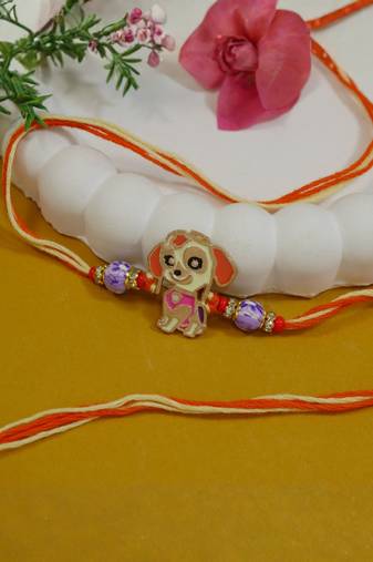 kids cartoon rakhi with roli chawal & rakshabandhan card