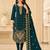 Women’s embroidered unstitched salwar suit dress material with dupatta