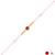 traditional rudraksha rakhi with roli chawal and raksha bandhan card