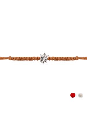ganesha designer rakhi with roli chawal and raksha bandhan card 3