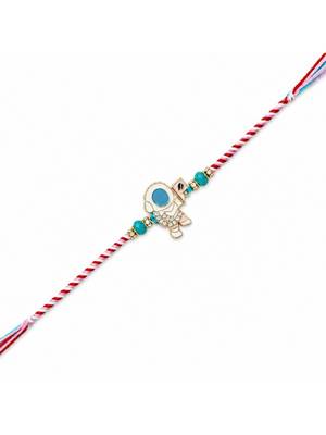 space theme kids rakhi with roli chawal and raksha bandhan card 2
