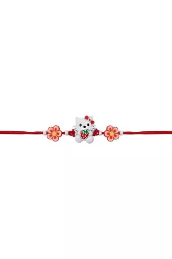 kids cartoon rakhi with roli chawal and raksha bandhan card