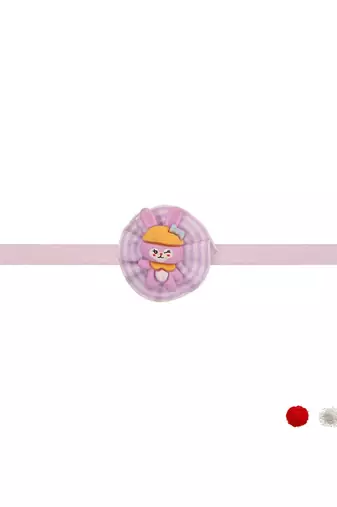 kids cartoon rakhi with roli chawal and raksha bandhan card