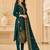 Women’s embroidered unstitched salwar suit dress material with dupatta
