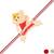 cute ganesha theme kids rakhi with roli chawal and raksha bandhan card