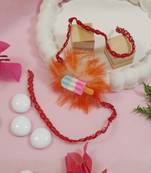 kids cartoon rakhi with roli chawal and raksha bandhan card
