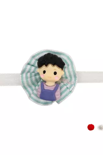 kids cartoon rakhi with roli chawal and raksha bandhan card