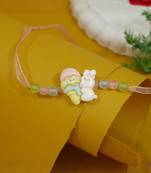 kids cartoon rakhi with roli chawal and raksha bandhan card