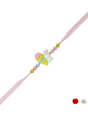 kids cartoon rakhi with roli chawal and raksha bandhan card 2