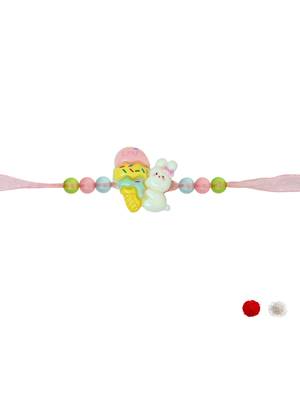 kids cartoon rakhi with roli chawal and raksha bandhan card 3