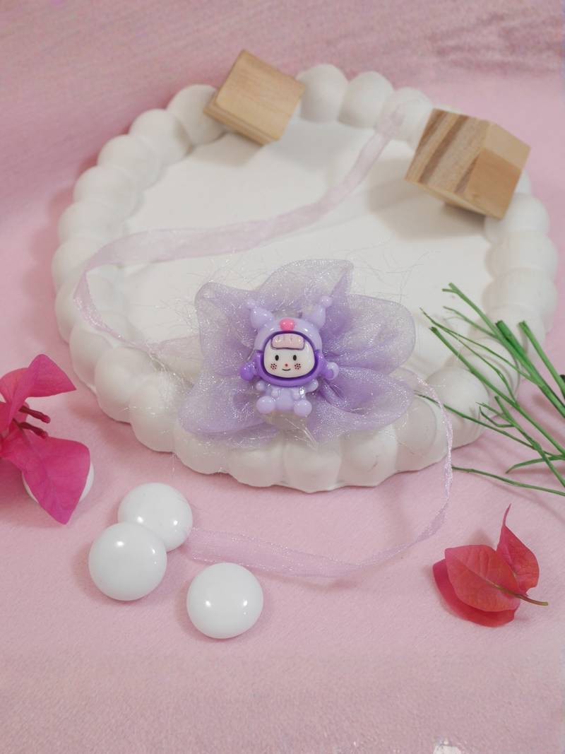 cartoon character kids rakhi with roli chawal and raksha bandhan card