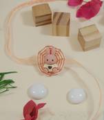 kids cartoon rakhi with roli chawal and raksha bandhan card