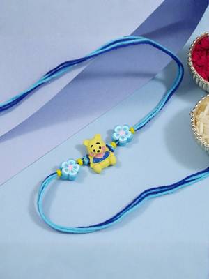 kids cartoon rakhi with roli chawal and raksha bandhan card 1
