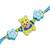 kids cartoon rakhi with roli chawal and raksha bandhan card