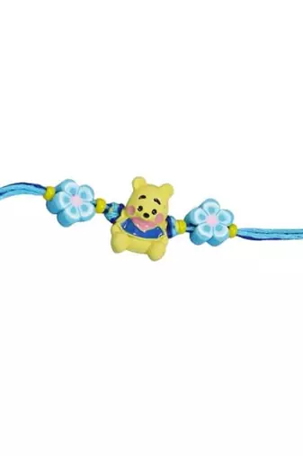 kids cartoon rakhi with roli chawal and raksha bandhan card