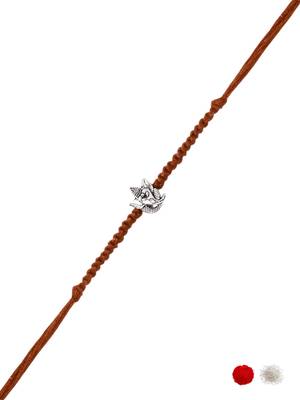 ganesha design rakhi with roli chawal and raksha bandhan card 3
