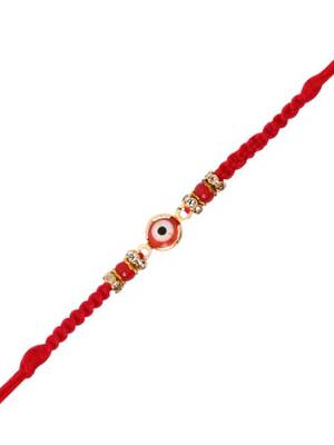evil eye designer rakhi with roli chawal and raksha bandhan card 4