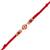 evil eye designer rakhi with roli chawal and raksha bandhan card