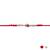 rudraksha designer rakhi with roli chawal and raksha bandhan card