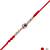 rudraksha designer rakhi with roli chawal and raksha bandhan card